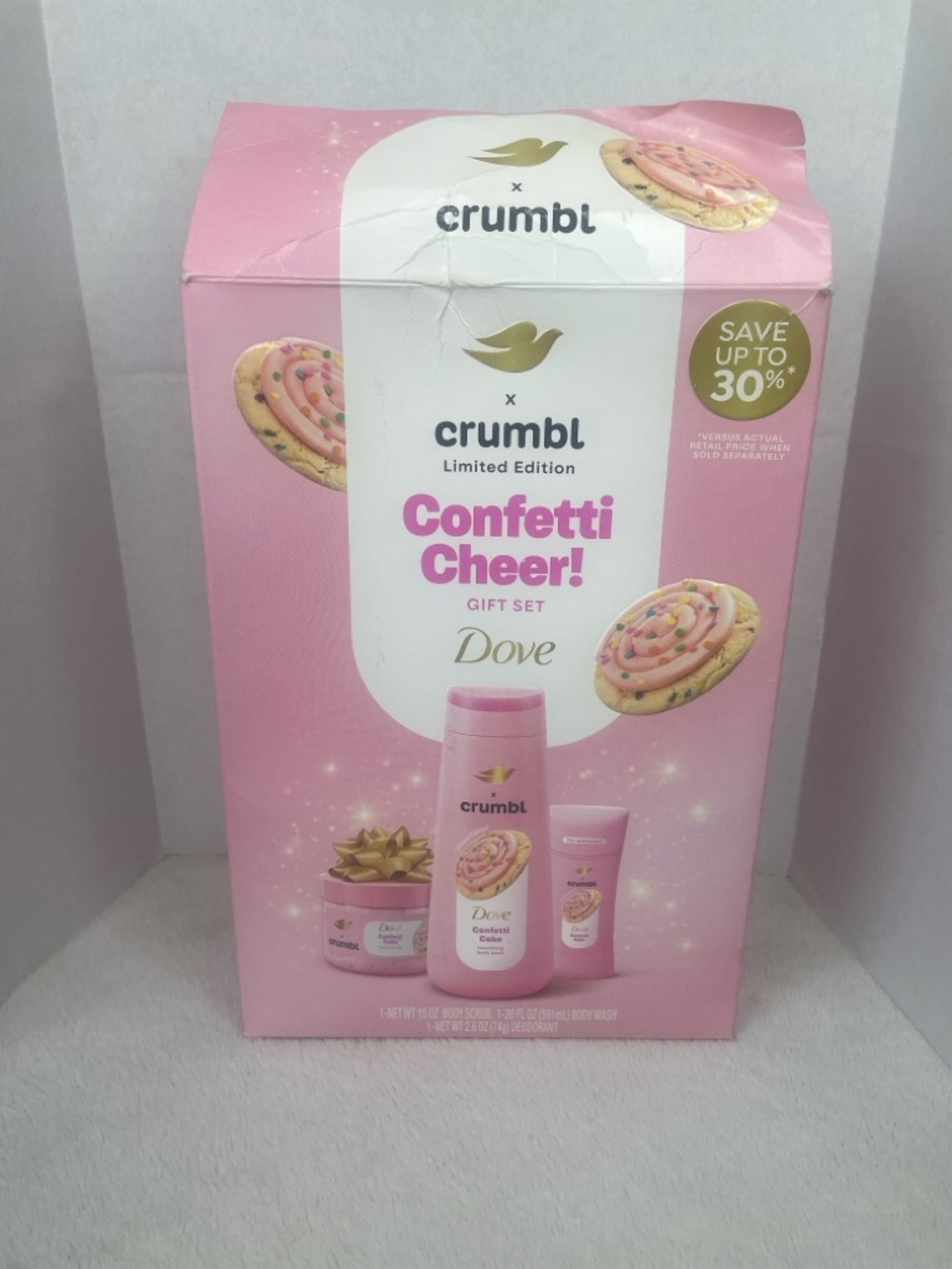 Dove x Crumbl Confetti Cheer! Limited Edition *OPEN BUT NEVER USED*